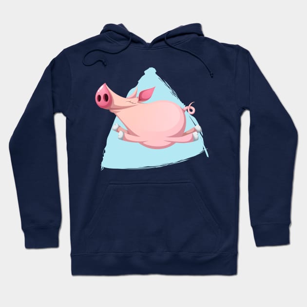 Happy Pig Hoodie by TomCage